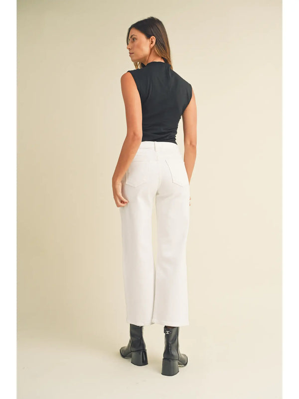 White - the Classic Wide Leg