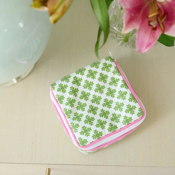 Brushstrokes Green Jewelry Case