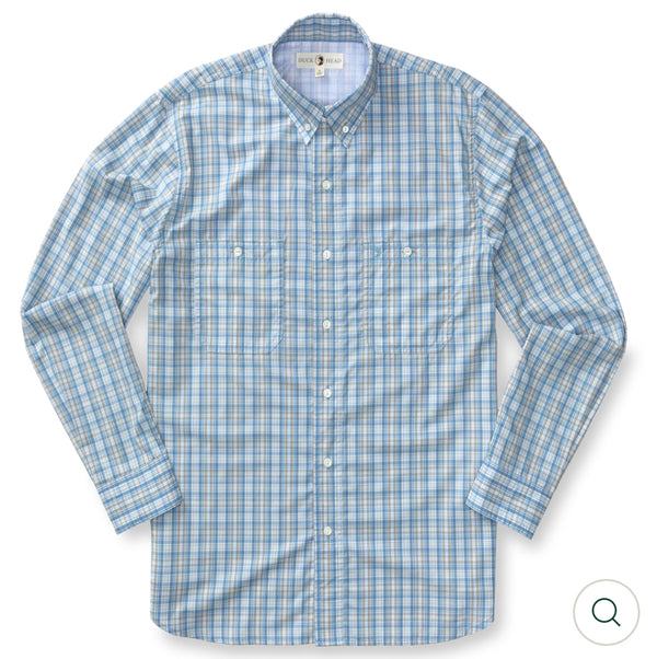 Performance Poplin Guide Shirt
Ellsworth Plaid: Lure Blue