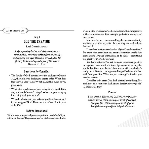 The 90-Day Bible Reading Devotional For Men
