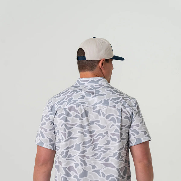 Performance Button Up - White Camo