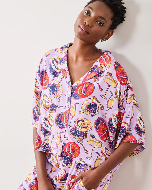 Eco Satin Wildest Dreams Set in Champagne & Caviar in Lavender Spritz