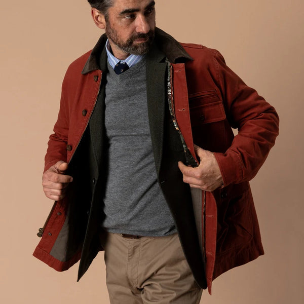 Duck Canvas Barn Coat - Brandy Brown