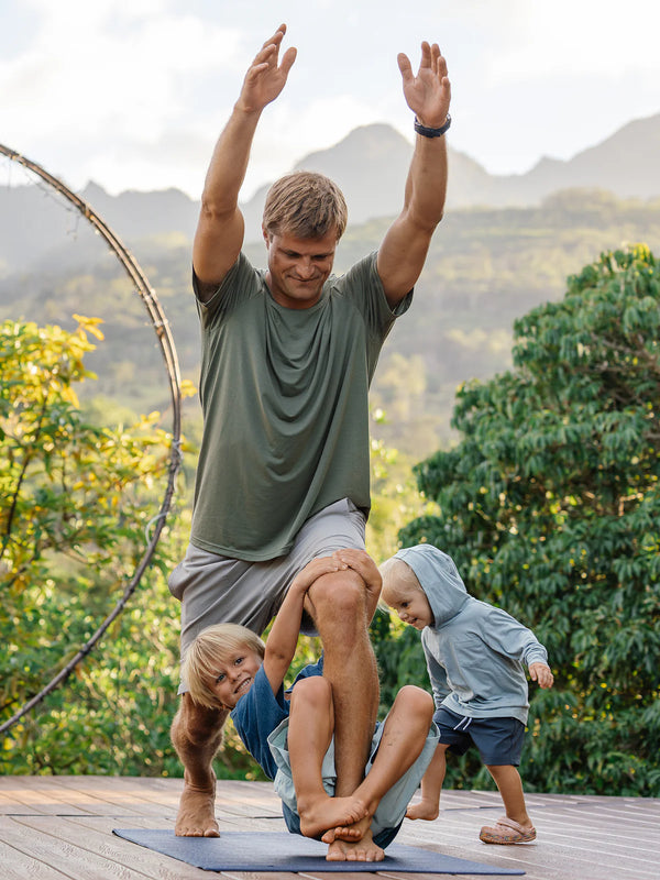 Men's Elevate Lightweight Tee - Stormy Sea