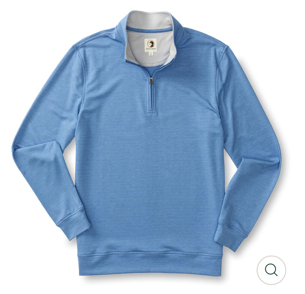 Dunmore Performance 1/4 Zip Pullover - Lake Blue Heather