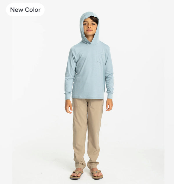 Youth Bamboo Shade Hoodie - Ocean Mist
