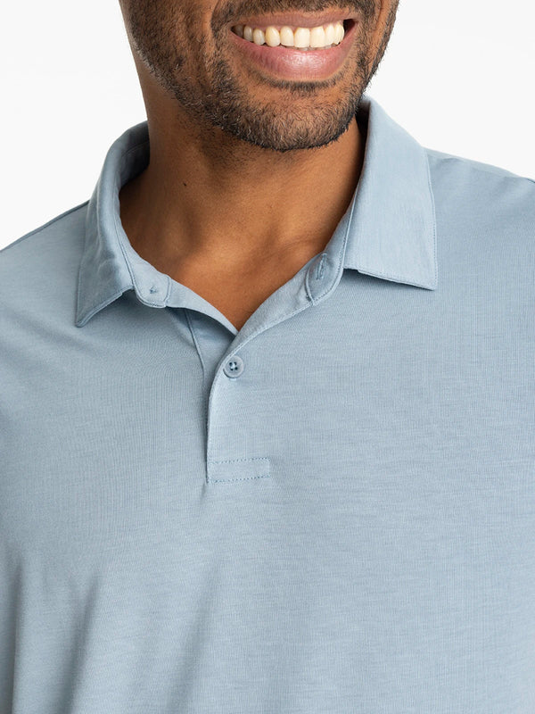 Men's Elevate Polo: Blue Fog