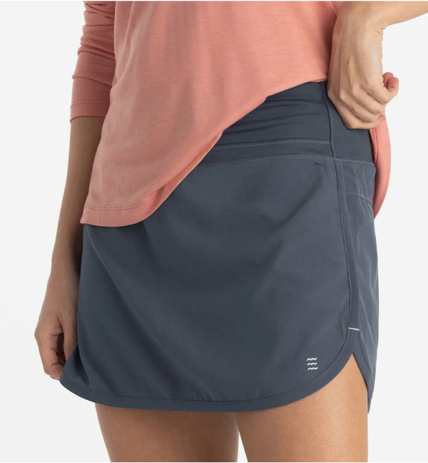 Women's Bamboo-Lined Breeze Skort Blue Dusk II