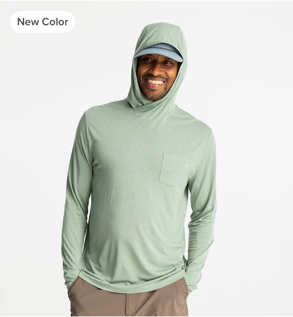 Men's Bamboo Lightweight Hoodie - Palm Green