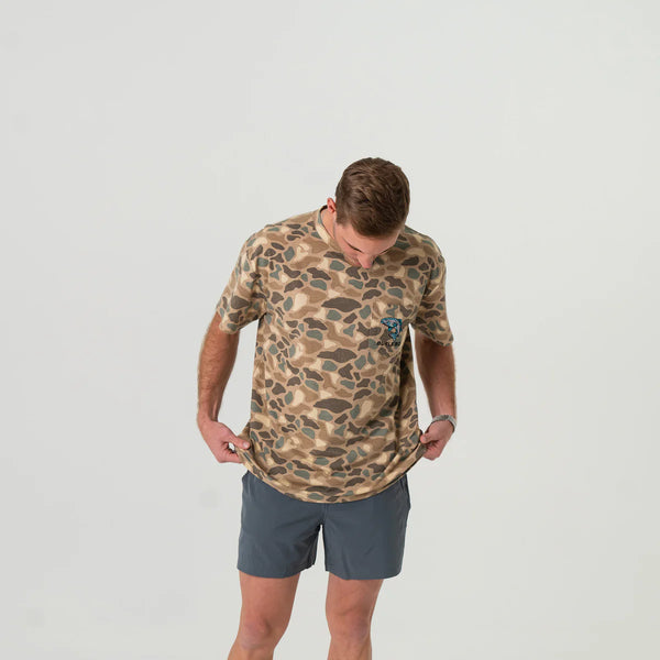 SS - Pintail Camo - Jumping Trout Pocket Tee