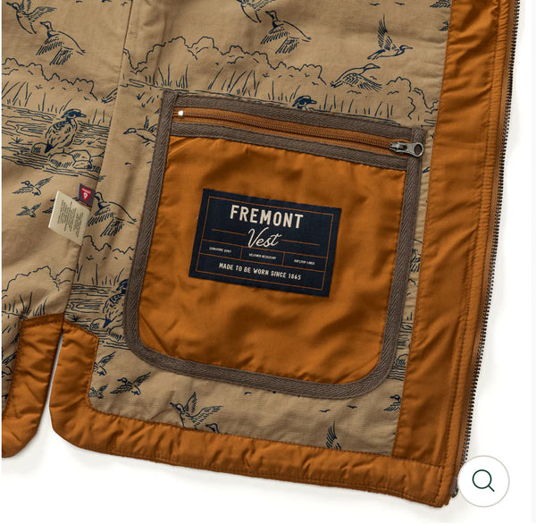 Fremont Sport Performance Quilted Vest Dark Amber