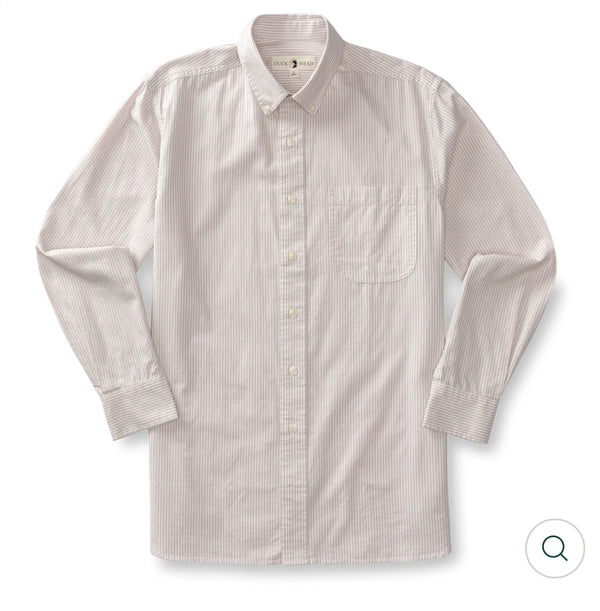 Cotton Oxford Sport Shirt
Collins Stripe: Faded Peri
