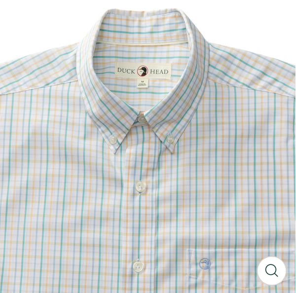 Performance Poplin Sport Shirt
Gaston Plaid - Faded Peach