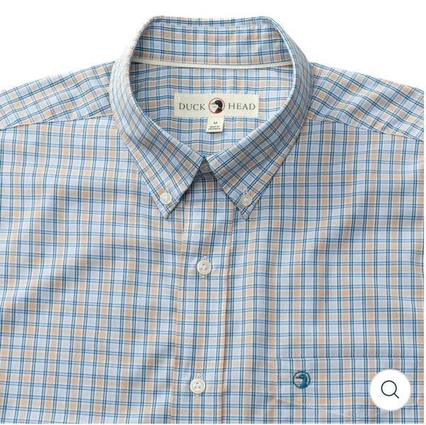 Performance Poplin Sport Shirt
Driggs Plaid - Oak Buff