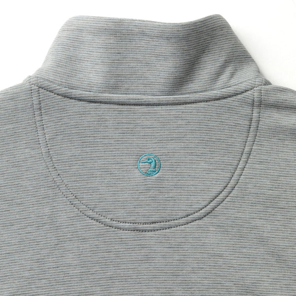 Summerford Striped Performance 1/4 Zip Pullover - Ultimate Grey Heather
