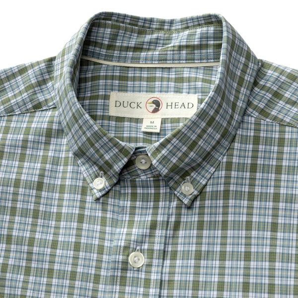 Performance Poplin Sport Shirt - Mossy Bark