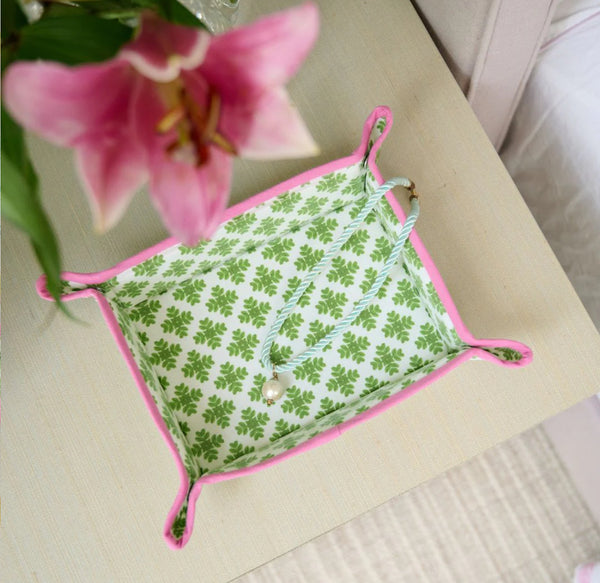 Brushstrokes Green Snap Tray