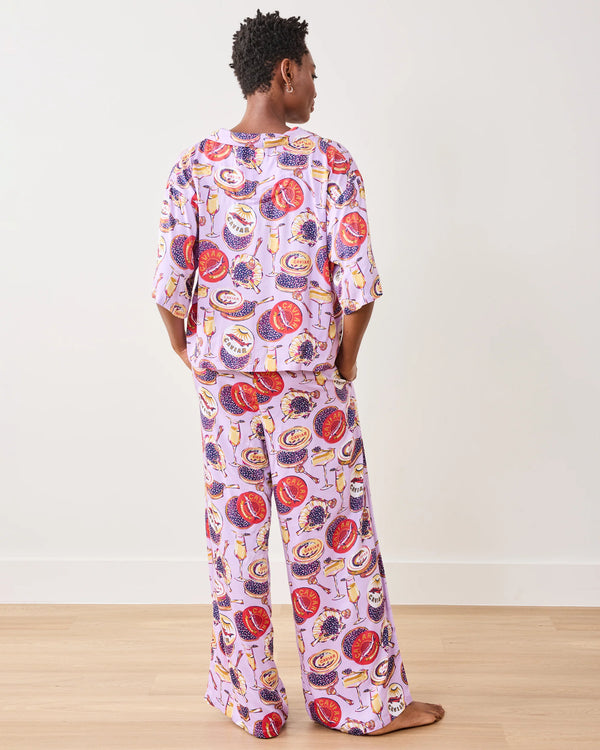 Eco Satin Wildest Dreams Set in Champagne & Caviar in Lavender Spritz