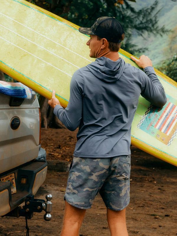 Men's Reverb Short: Woodland Camo Print