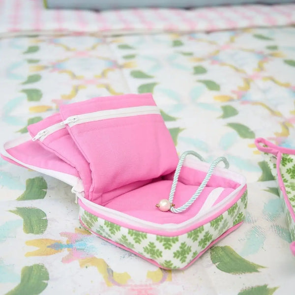 Brushstrokes Green Jewelry Case