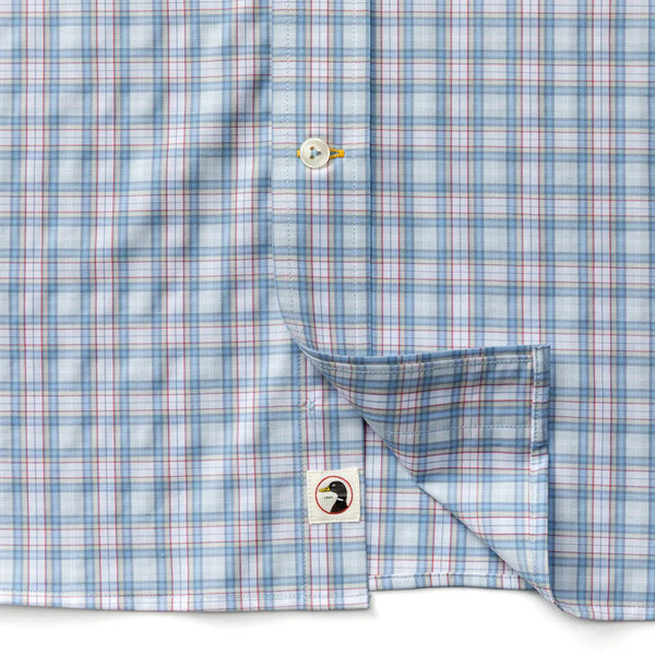 Performance Poplin Sport Shirt - Light Blue