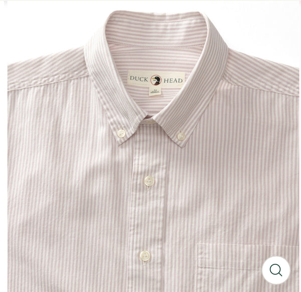 Cotton Oxford Sport Shirt
Collins Stripe: Faded Peri