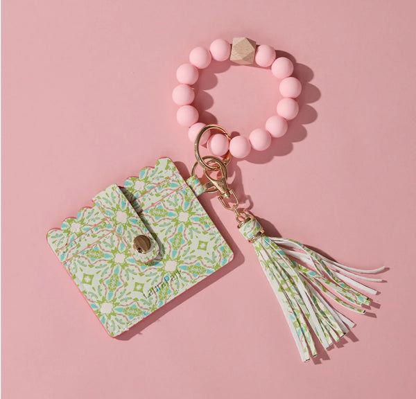 Lagos Blush Keychain Wristlet Wallet