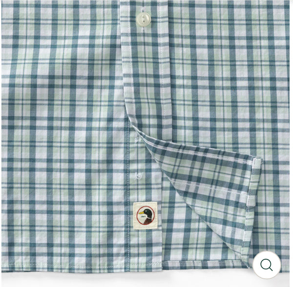 Cotton Twill Sport Shirt
Dowling Plaid: Surf Spray