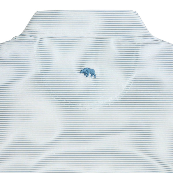 Tour Stripe Performance Pique Polo - Mallard Green