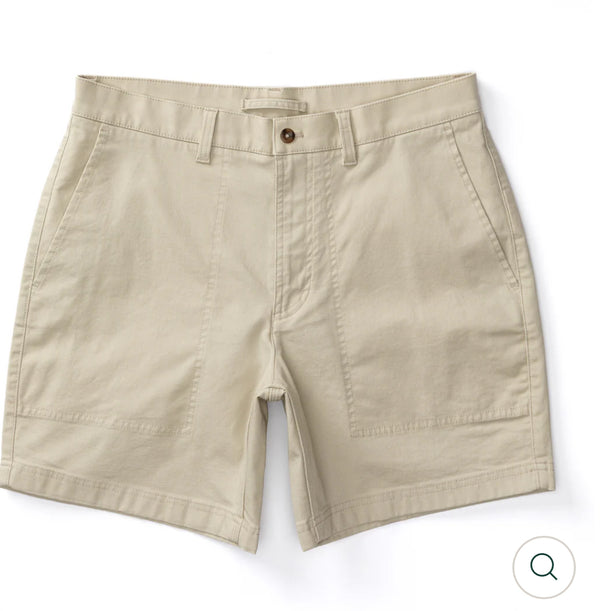 7" Canvas Camp Short: Stone