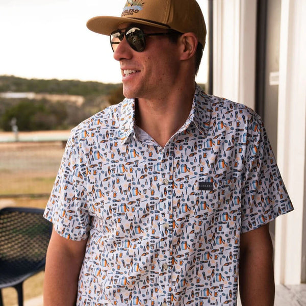 Performance Button Up - Crawfish Boil