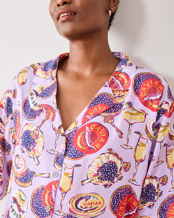 Eco Satin Wildest Dreams Set in Champagne & Caviar in Lavender Spritz