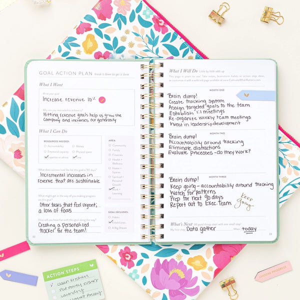 Fresh Start Daily Goal Planner | Lilac Blooms
