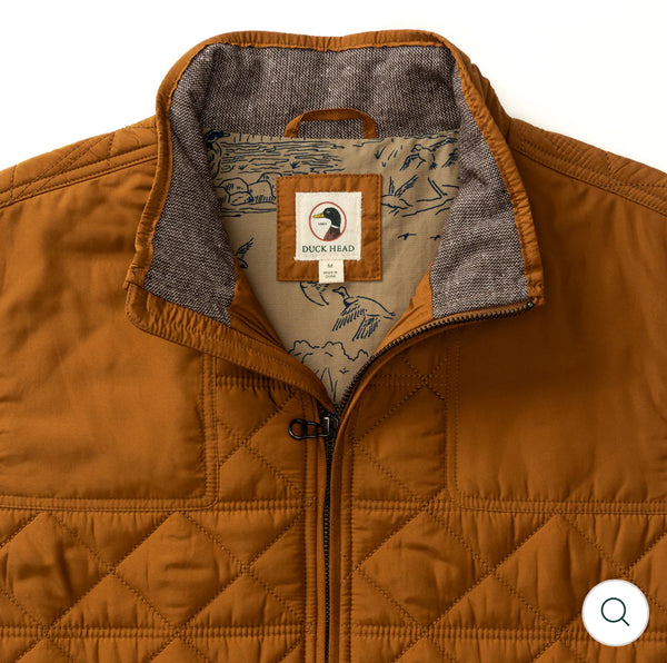 Fremont Sport Performance Quilted Vest Dark Amber