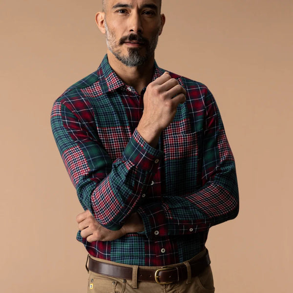Cotton Flannel Sport Shirt - Multi