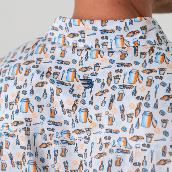 Performance Button Up - Crawfish Boil