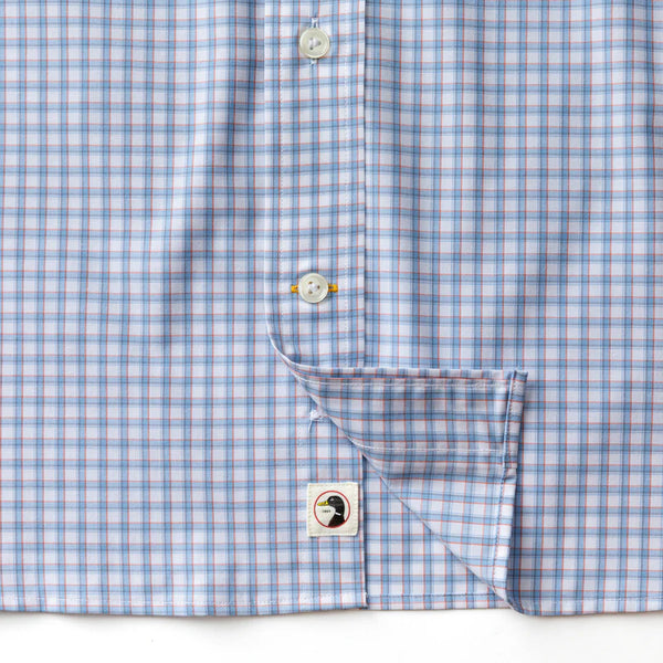 Performance Poplin Sport Shirt - Serenity Blue