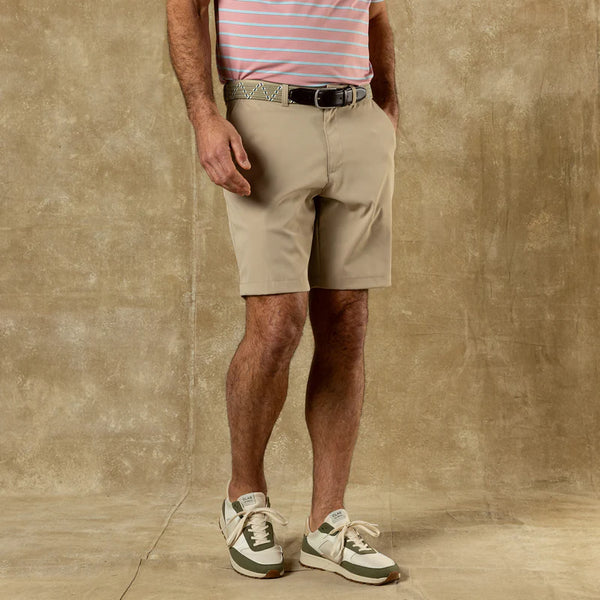 9" Long Drive Performance Short - Khaki