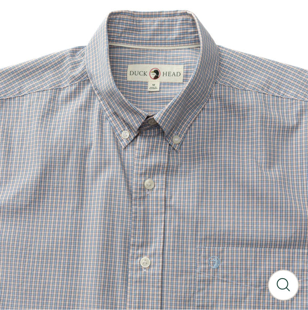 Cotton Poplin Sport Shirt
Ferry Plaid: Light Blue