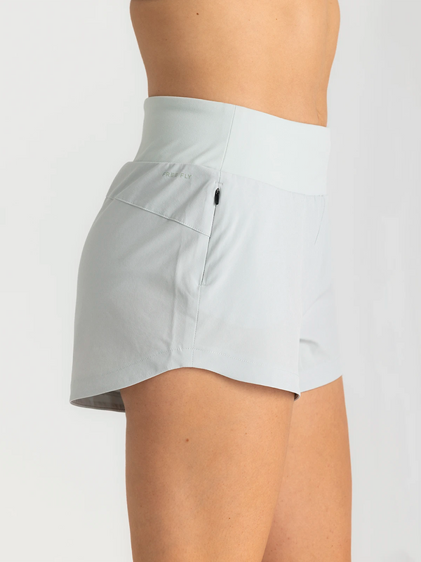 Women's Bamboo-Lined Active Breeze Short – 3" Sky Gray