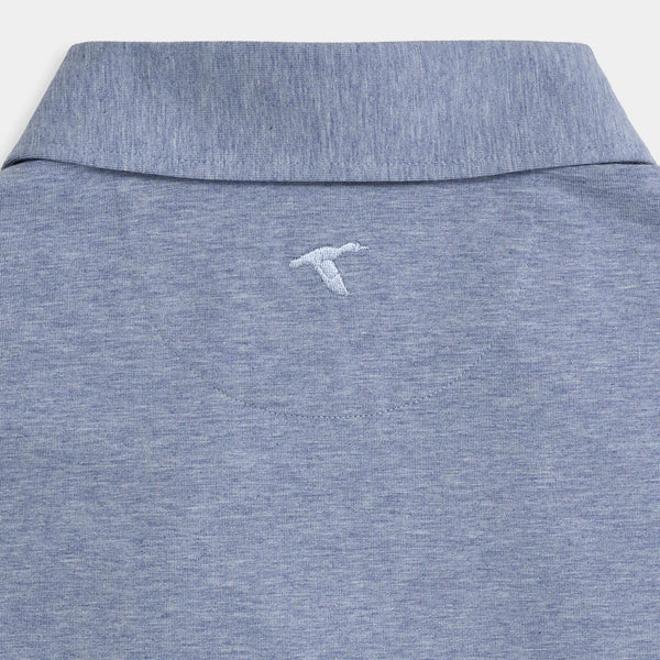 Kelley Cotton Blend Polo Sky Blue