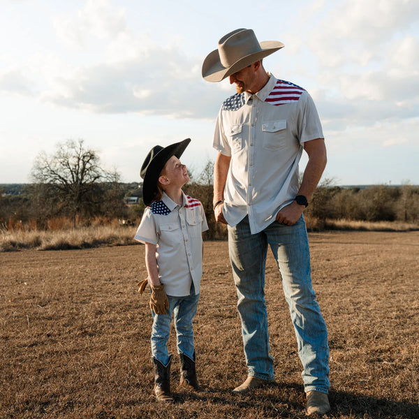Youth Performance Western Shirt - All American
