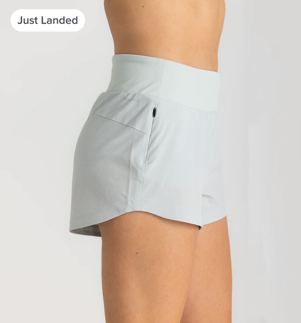 Women's Bamboo-Lined Active Breeze Short – 3" SKY GRAY