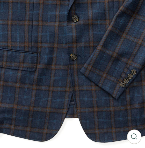 Erikson Plaid Sport Coat Maritime Blue
