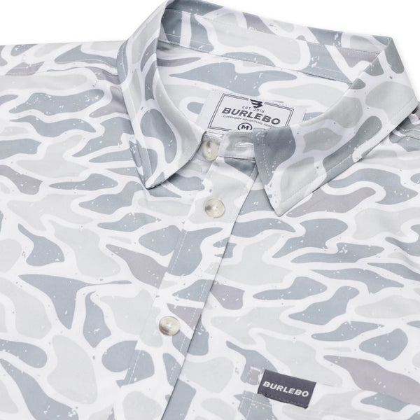 Performance Button Up - White Camo