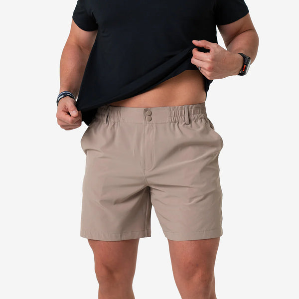 5.5” Everyday Short - Cobblestone Khaki - Duck Hunt Pocket