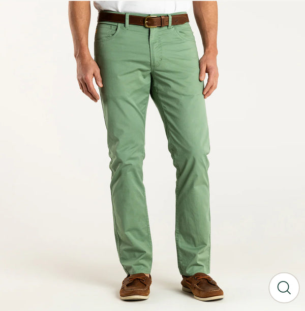 Shoreline Five-Pocket: Rowing Green