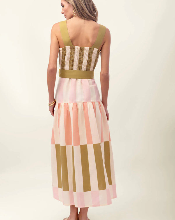 Lorraine Midi Dress Castillo Stripe