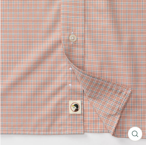 Performance Poplin Sport Shirt:Rosewood