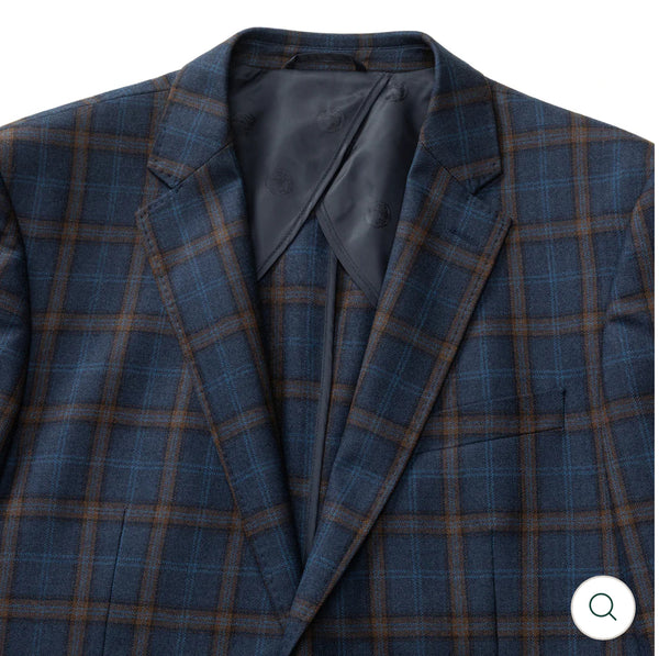 Erikson Plaid Sport Coat Maritime Blue